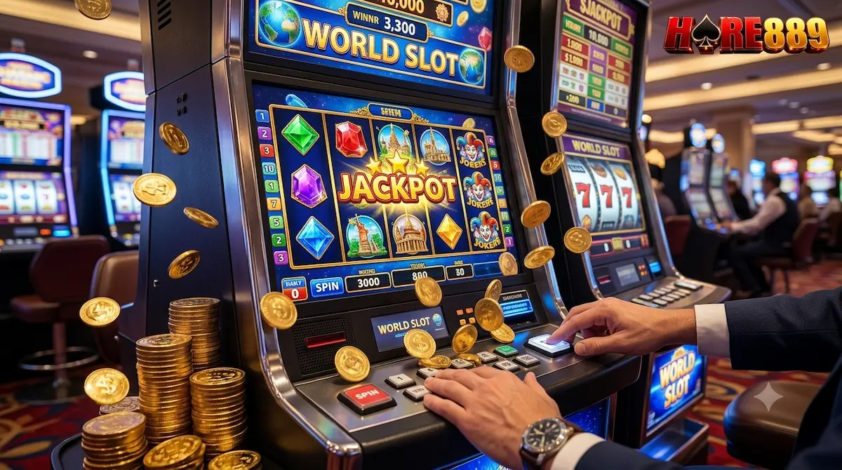 Panduan Trik Jackpot World Slot Agar Sering Menang Koin Slot Qris Hore889