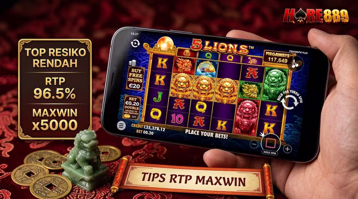 5 Lions Megaways Pragmatic Play HORE889 Tips RTP Maxwin