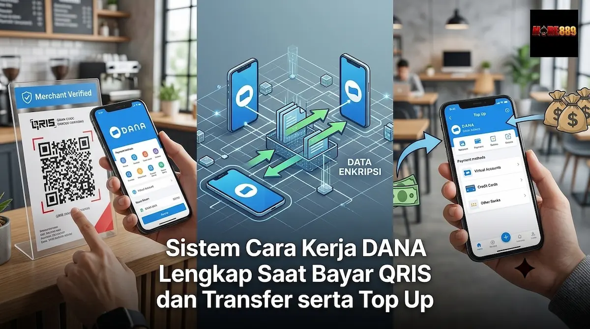 Cara Kerja DANA Lengkap Saat Bayar QRIS dan Transfer Sistem Cara Kerja DANA Lengkap Saat Bayar QRIS dan Transfer serta Top Up - HORE889